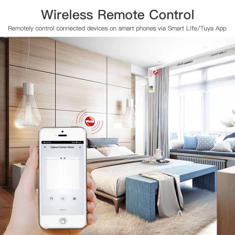 Smart Curtains System, Electric Curtain Track with Automated Rail Motorized and Adjustable Tracks/Rod/Pole (up to 5 metres / 196 inches)  Motor compatible with Alexa